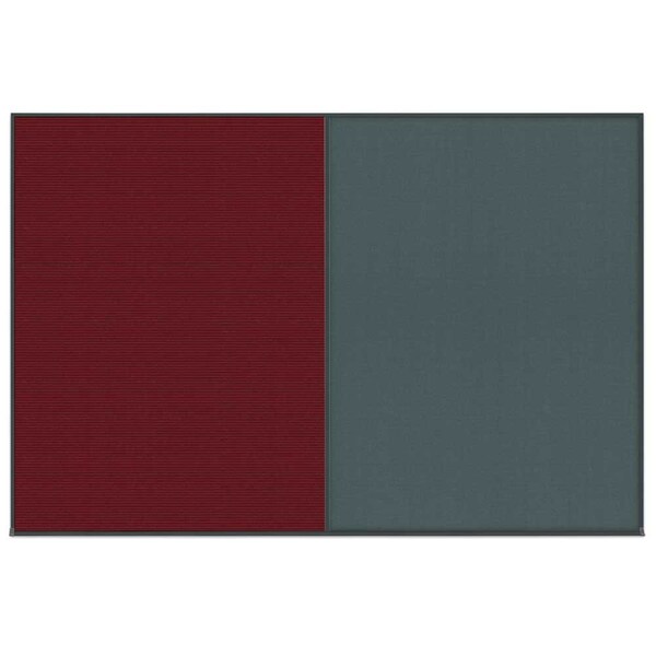 Enclosed Corkboard, 1 Door, 60"x36", 4" Fra, UV3403-BRONZE-BUFF